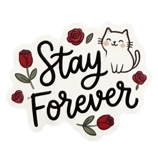 my love, cat, cat lover, romantic, love, cute, WhatsApp stickers, stickers, love message (8)